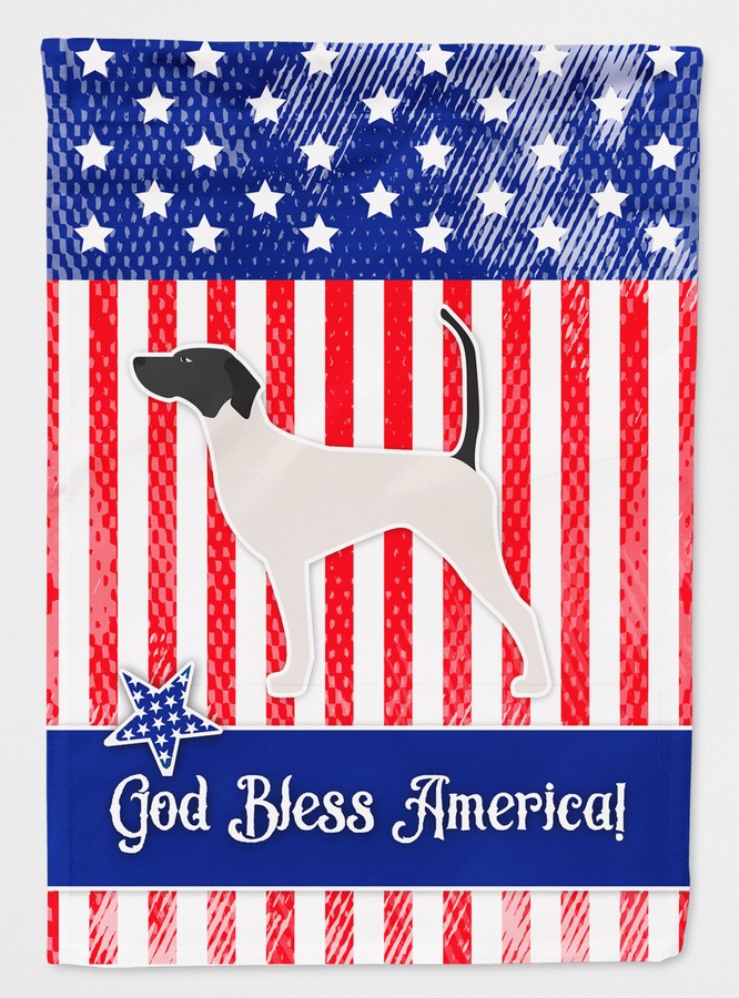 USA Patriotic English Pointer Flag Canvas House Size