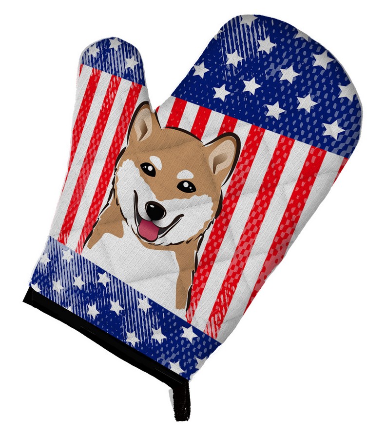 Picture of Carolines Treasures BB2155OVMT American Flag & Shiba Inu Oven Mitt