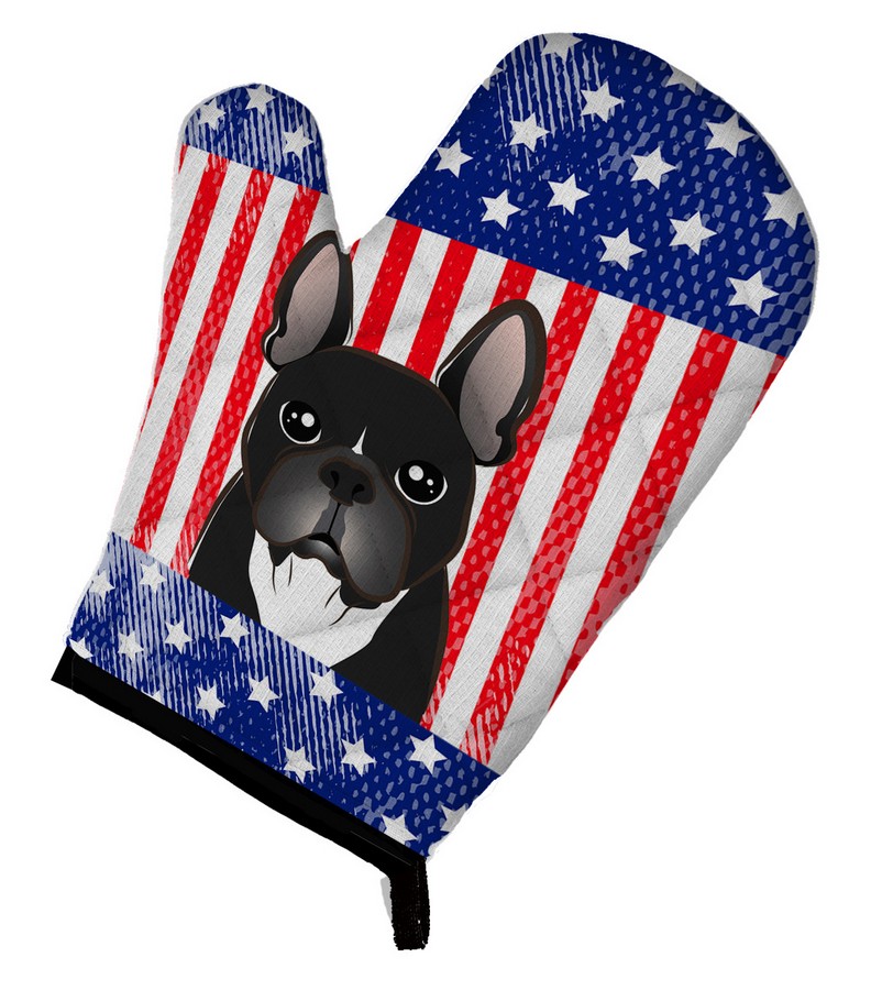 Picture of Carolines Treasures BB2157OVMT American Flag & French Bulldog Oven Mitt