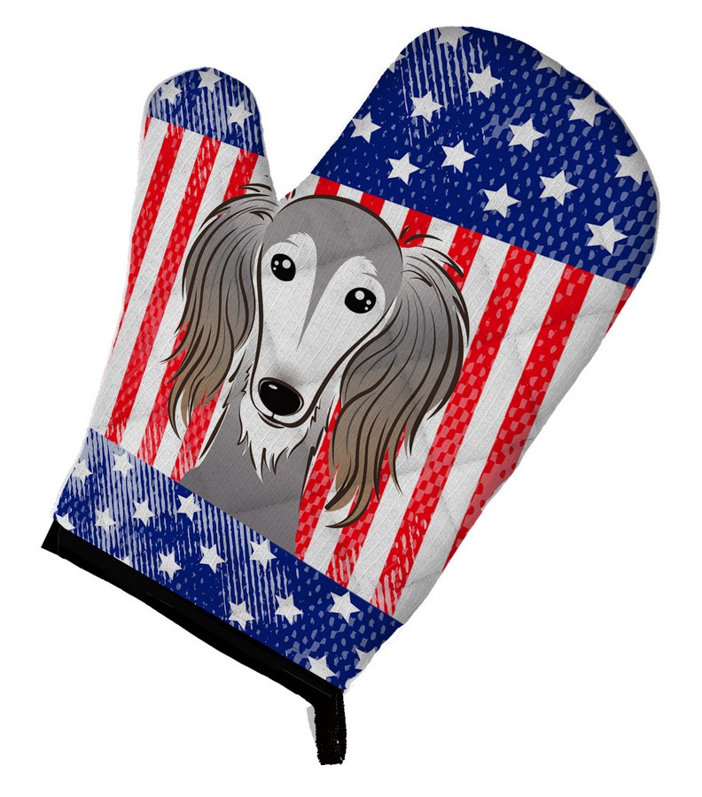 Picture of Carolines Treasures BB2159OVMT American Flag & Saluki Oven Mitt