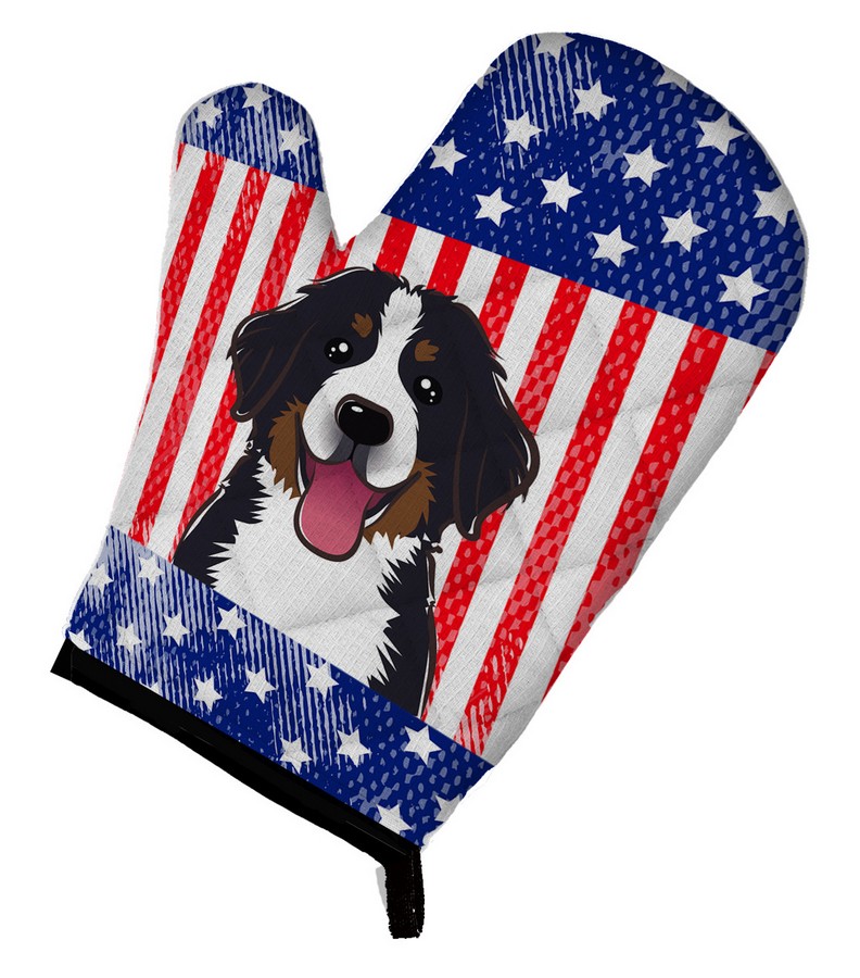 Picture of Carolines Treasures BB2167OVMT American Flag & Bernese Mountain Dog Oven Mitt