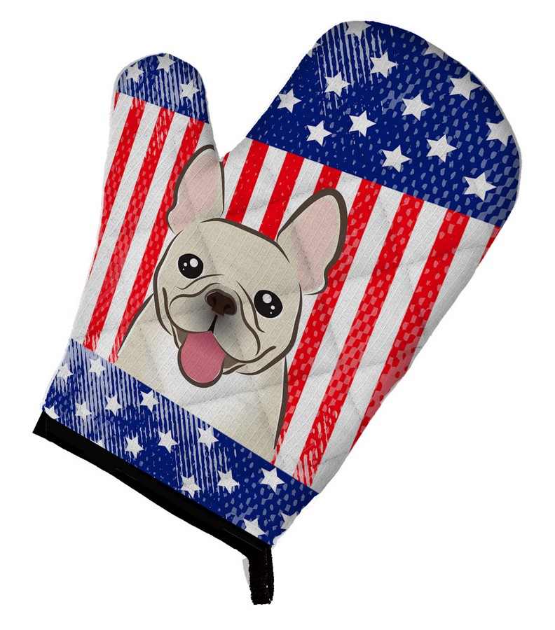 Picture of Carolines Treasures BB2168OVMT American Flag & French Bulldog Oven Mitt