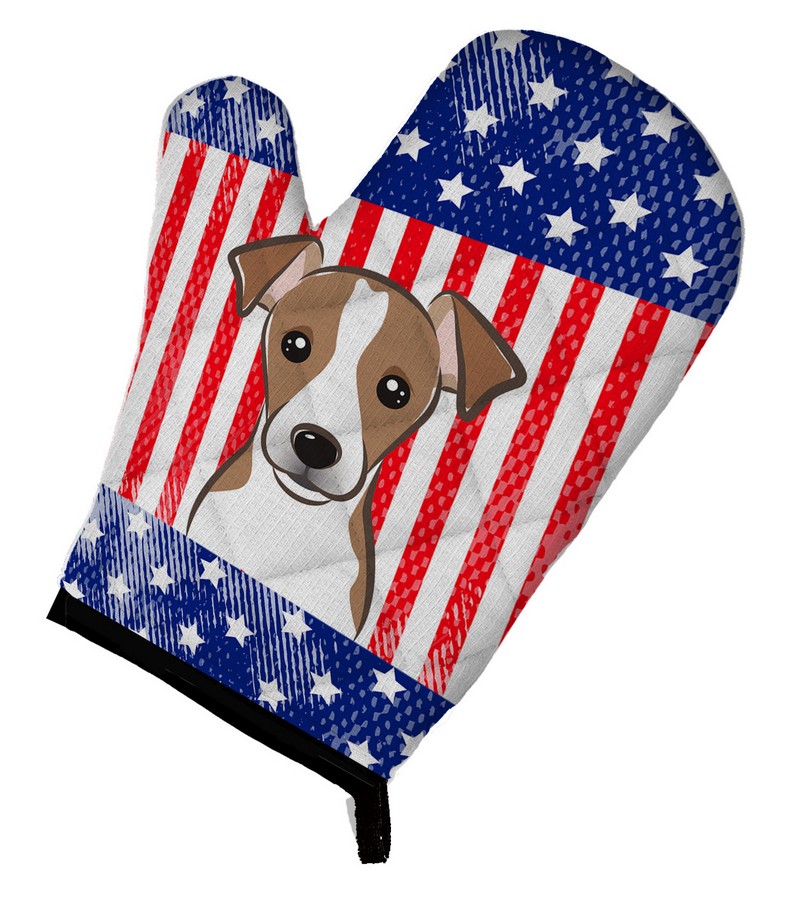 Picture of Carolines Treasures BB2190OVMT American Flag & Jack Russell Terrier Oven Mitt