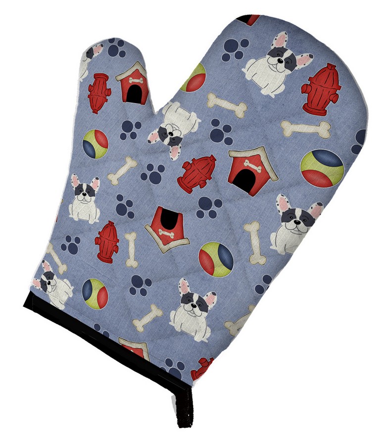 Picture of Carolines Treasures BB2624OVMT Dog House Collection French Bulldog Piebald Oven Mitt