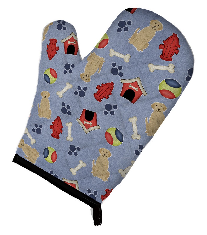 Picture of Carolines Treasures BB2668OVMT Dog House Collection Yellow Labrador Oven Mitt