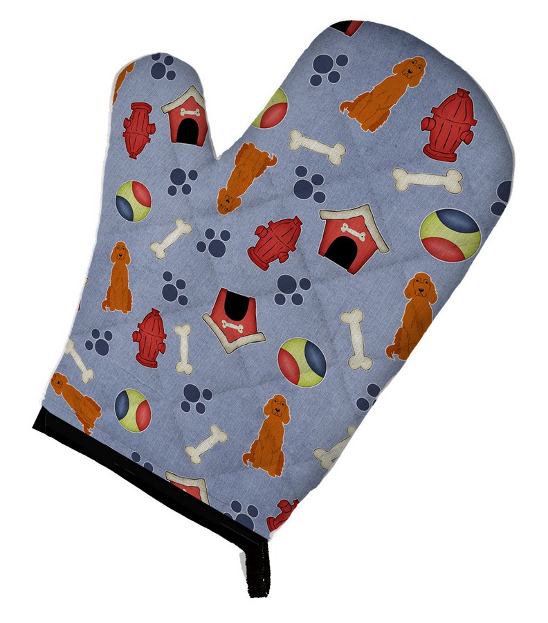 Picture of Carolines Treasures BB2677OVMT Dog House Collection Irish Setter Oven Mitt