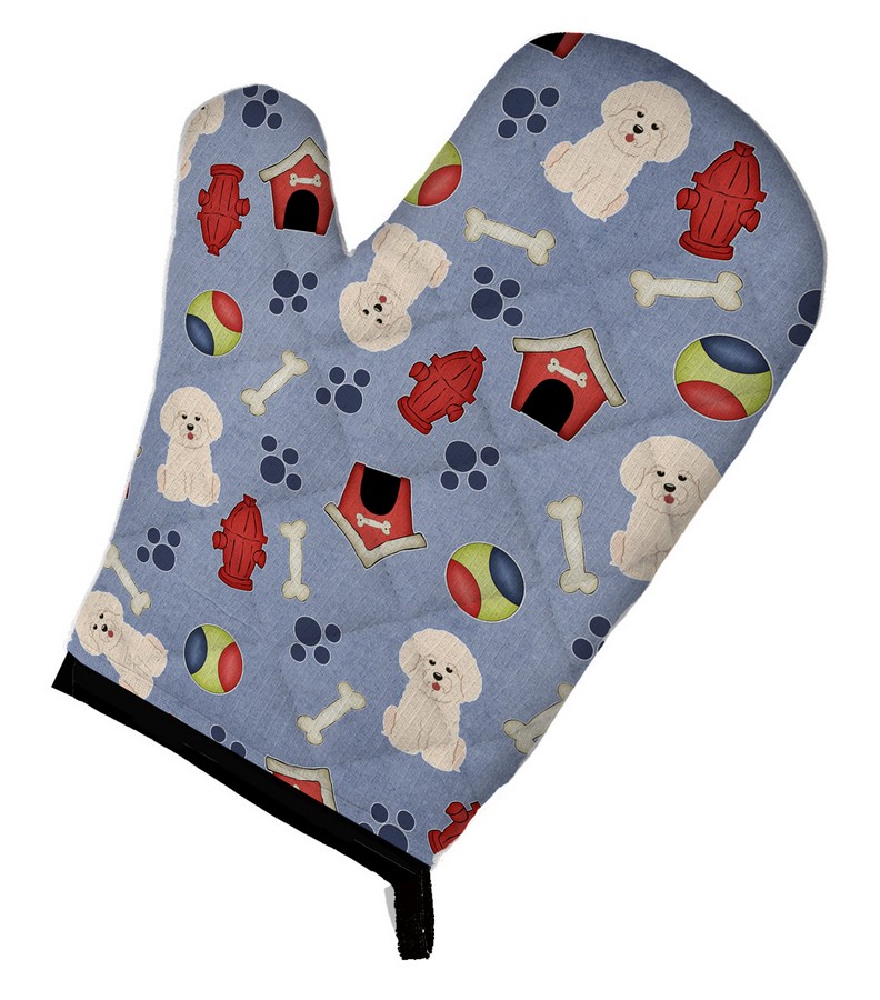 Picture of Carolines Treasures BB2688OVMT Dog House Collection Bichon Frise Oven Mitt