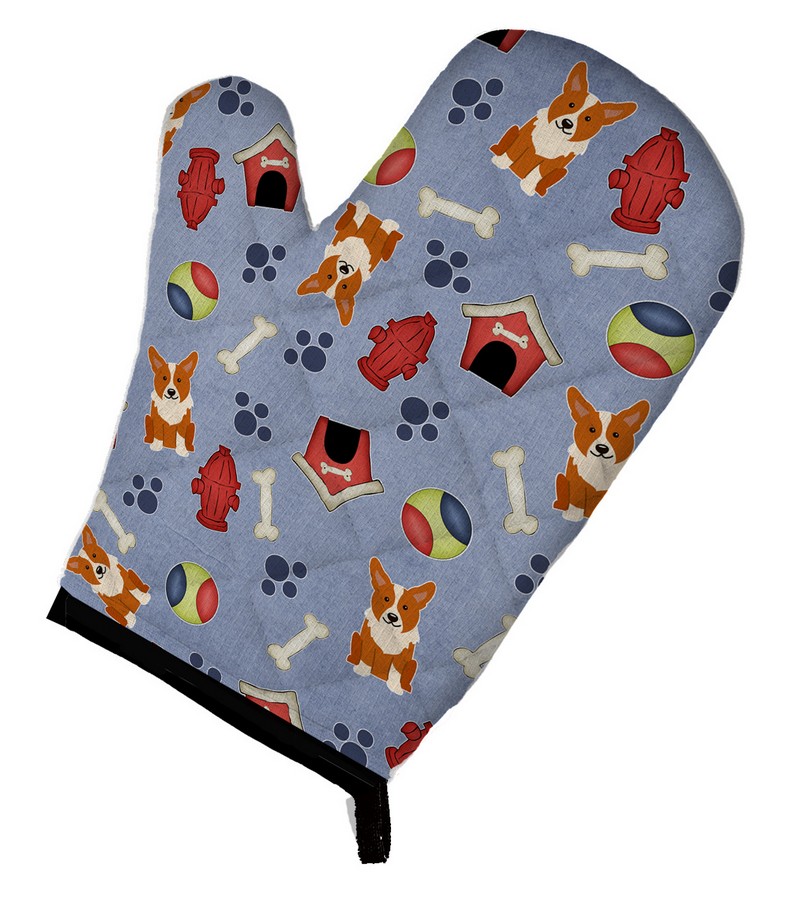 Picture of Carolines Treasures BB2713OVMT Dog House Collection Corgi Oven Mitt