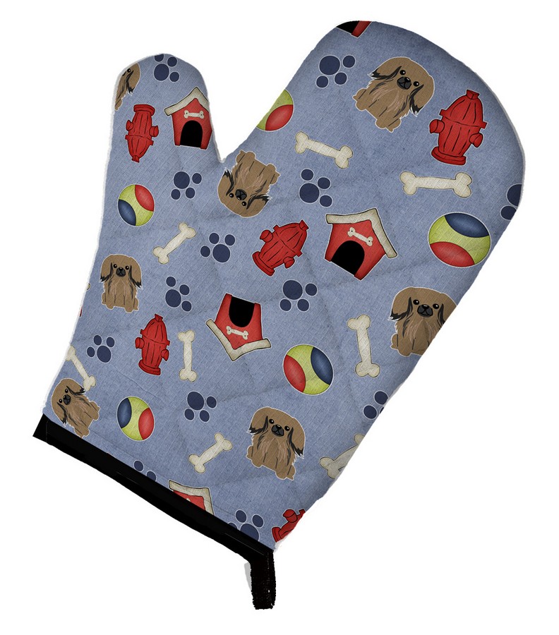 Picture of Carolines Treasures BB2715OVMT Dog House Collection Pekingnese Tan Oven Mitt