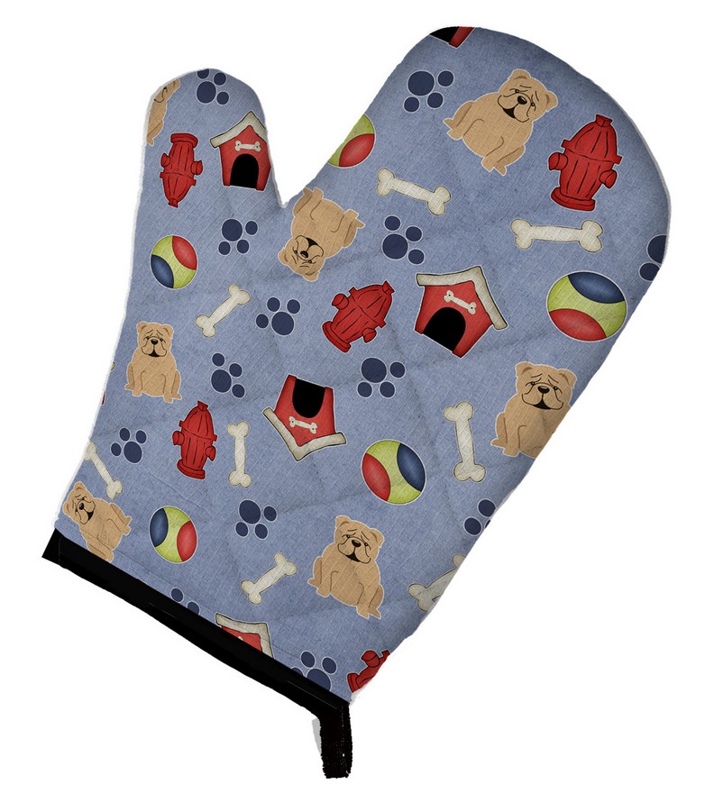 Picture of Carolines Treasures BB2737OVMT Dog House Collection English Bulldog Fawn Oven Mitt