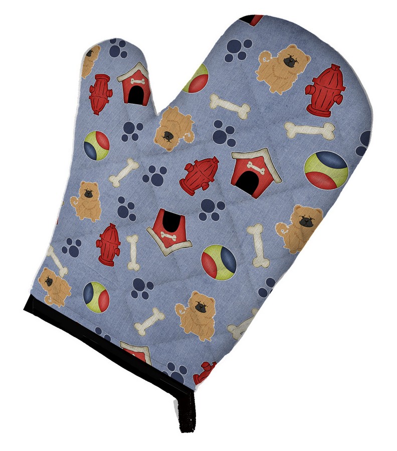 Picture of Carolines Treasures BB2757OVMT Dog House Collection Chow Chow Cream Oven Mitt