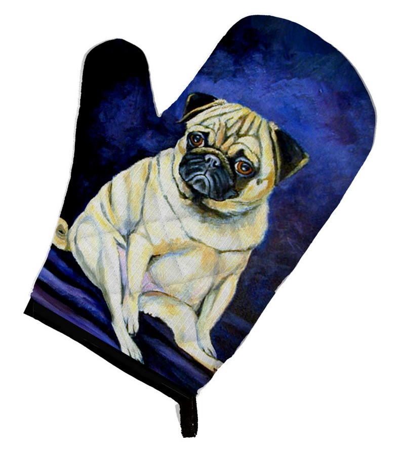 Picture of Carolines Treasures 7026OVMT Fawn Pug Penny for your thoughts Oven Mitt