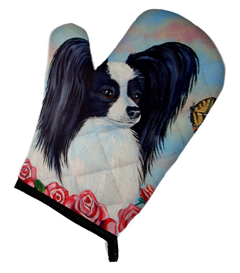 Picture of Carolines Treasures 7040OVMT Papillon Black & White Oven Mitt