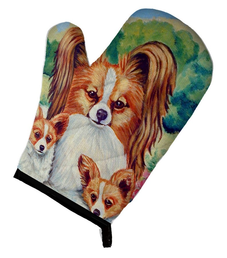 Picture of Carolines Treasures 7042OVMT Papillon A Mommas Love Oven Mitt
