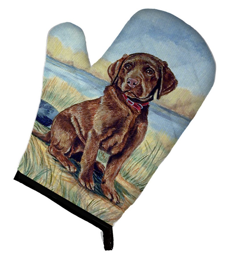 Picture of Carolines Treasures 7090OVMT Chocolate Labrador Puppy Oven Mitt