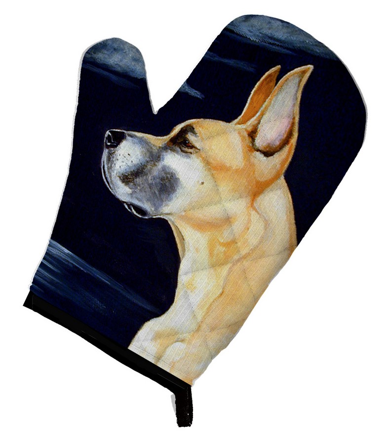 Picture of Carolines Treasures 7100OVMT Fawn Great Dane Moonlight Stroll Oven Mitt