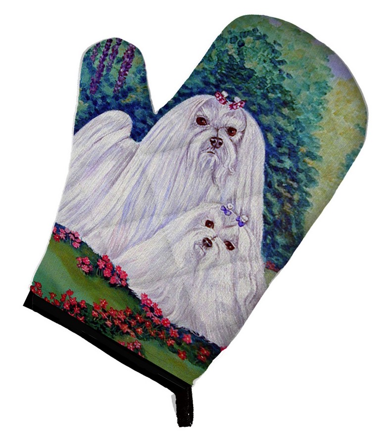 Picture of Carolines Treasures 7104OVMT Maltese Momma & Puppy Oven Mitt