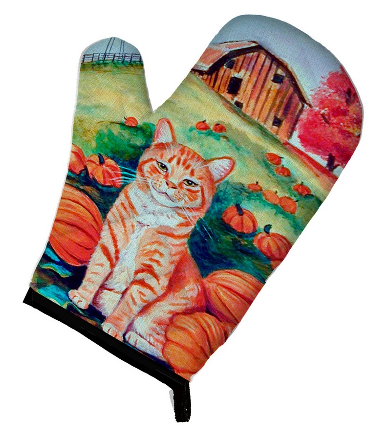 Picture of Carolines Treasures 7123OVMT Tabby Cat in Pumpins Oven Mitt
