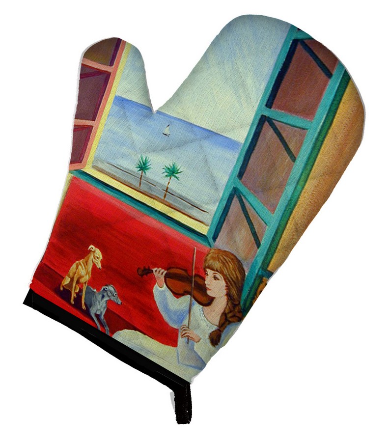 Picture of Carolines Treasures 7126OVMT Italian Greyhounds & Violinist Oven Mitt