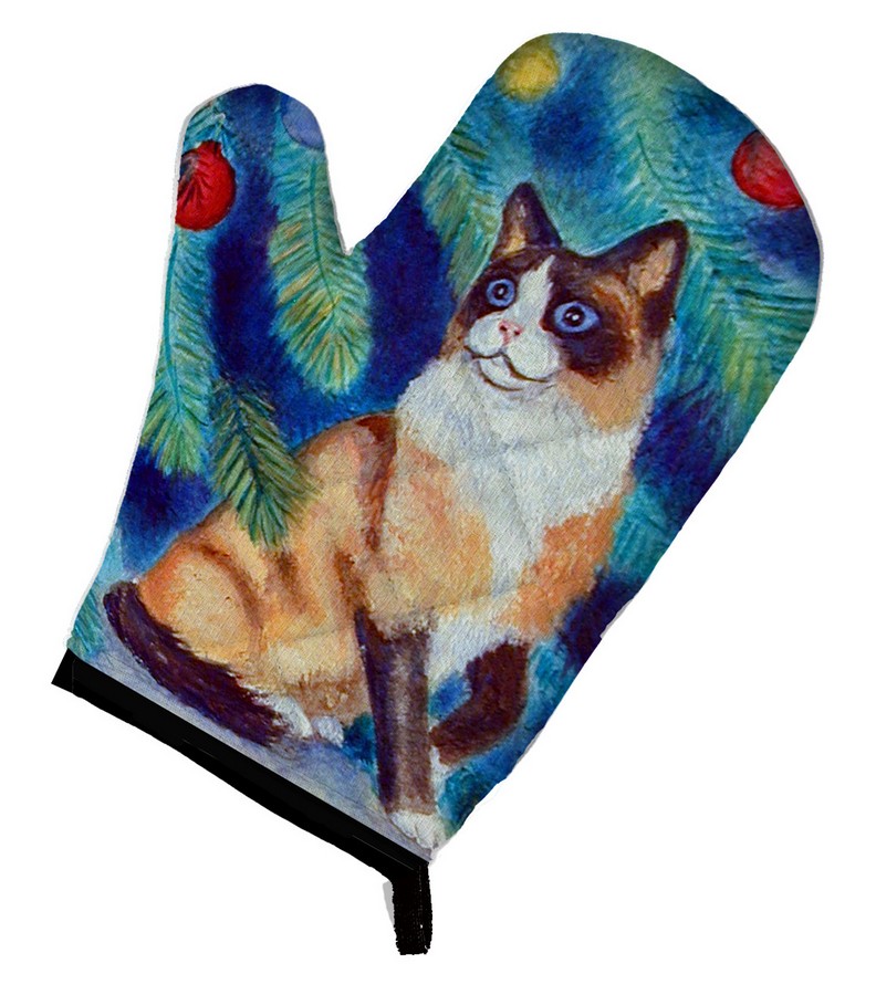 Picture of Carolines Treasures 7155OVMT Christmas Tree Cat Oven Mitt