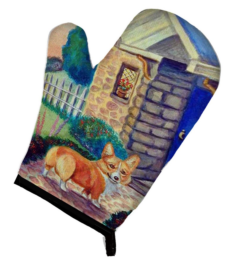 Picture of Carolines Treasures 7169OVMT Corgi at the Cottage Oven Mitt