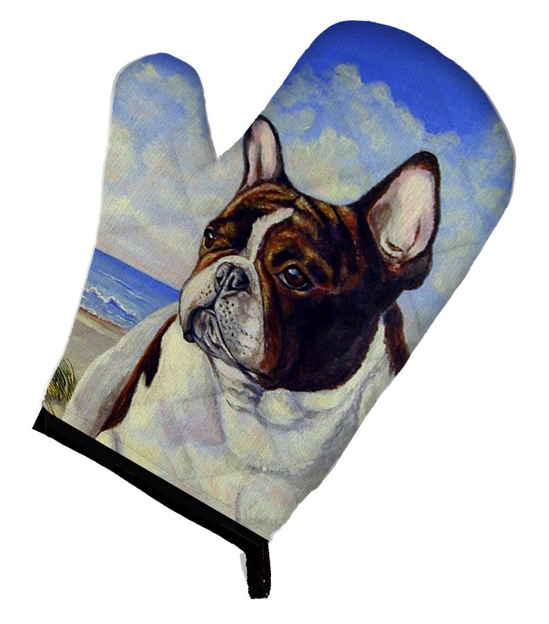 Picture of Carolines Treasures 7171OVMT French Bulldog at the beach Oven Mitt