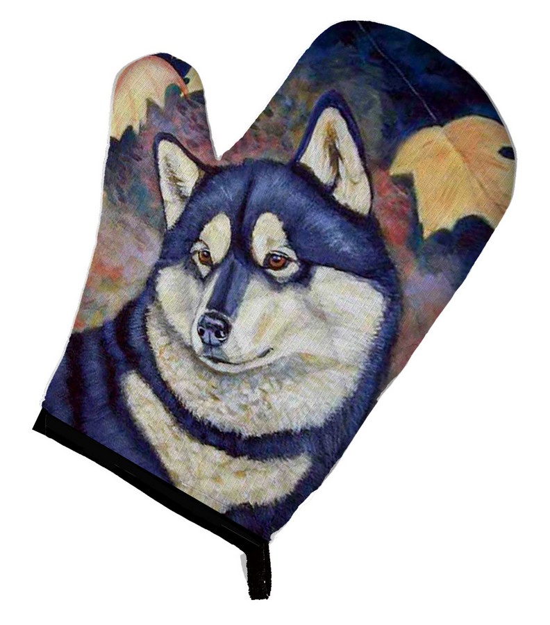 Picture of Carolines Treasures 7173OVMT Fall Leaves Siberian Husky Oven Mitt