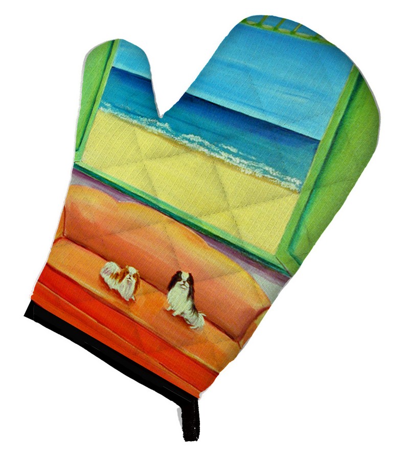 Picture of Carolines Treasures 7187OVMT Japanese Chin Couch Sitting Oven Mitt