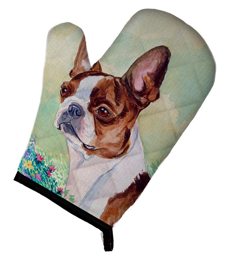 Picture of Carolines Treasures 7222OVMT Red & White Boston Terrier Oven Mitt