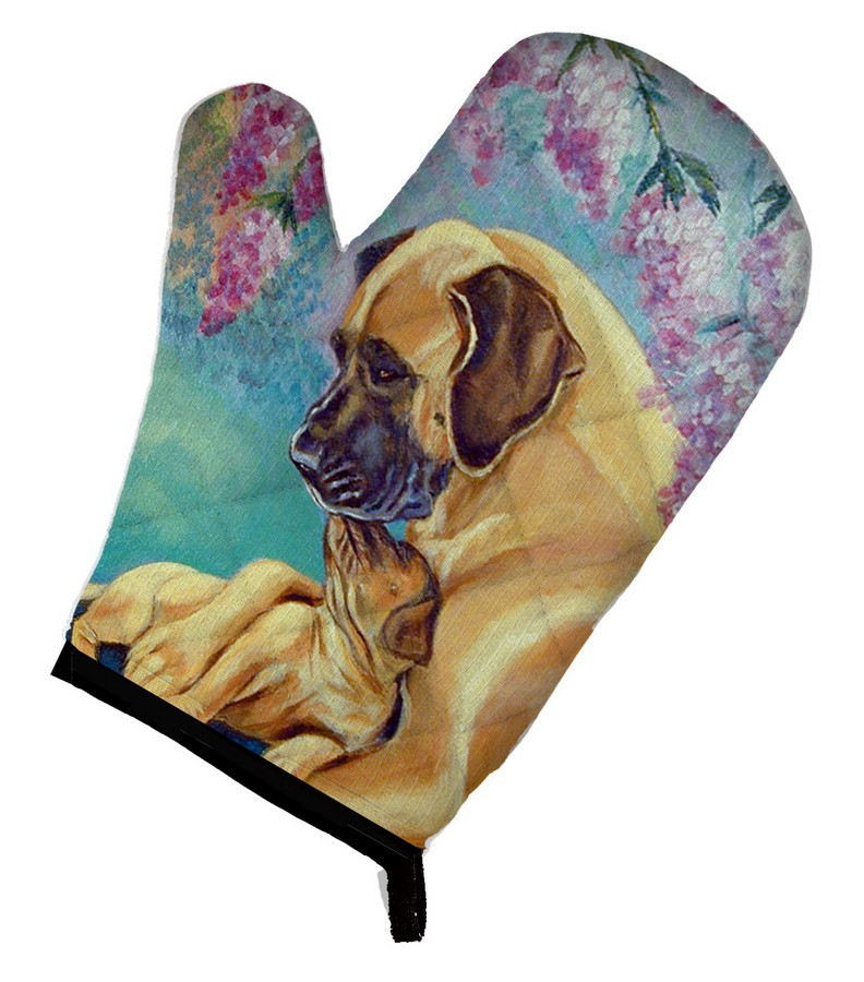 Picture of Carolines Treasures 7233OVMT Great Dane & Puppy Oven Mitt