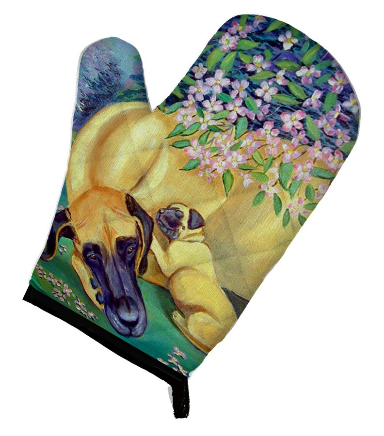 Picture of Carolines Treasures 7234OVMT Great Dane & Puppy Oven Mitt