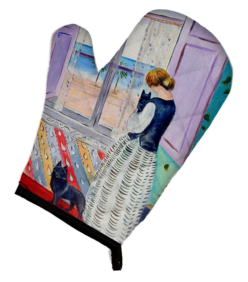 Picture of Carolines Treasures 7268OVMT Lady with Her Schipperke Oven Mitt