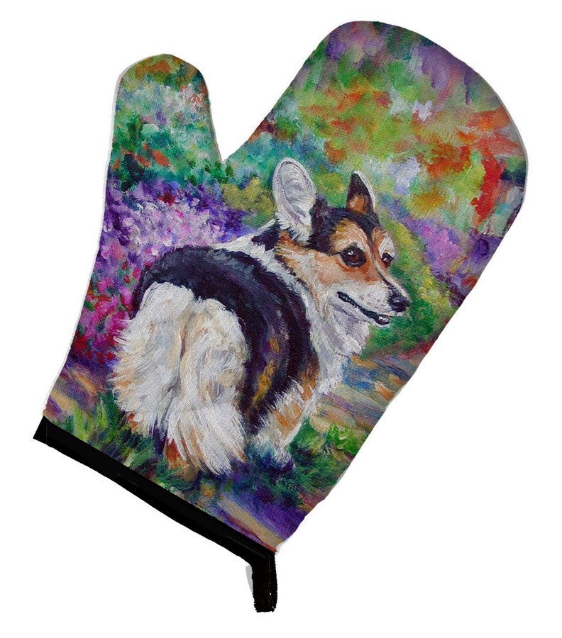 Picture of Carolines Treasures 7297OVMT Corgi Garden Path Oven Mitt