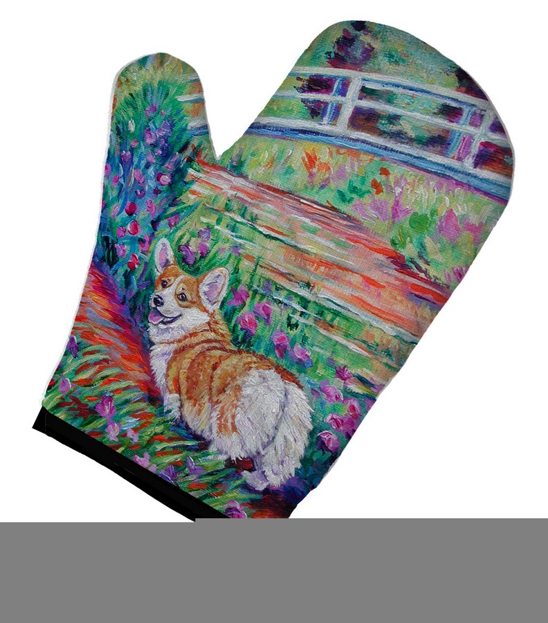 Picture of Carolines Treasures 7298OVMT Corgi Footbridge Oven Mitt