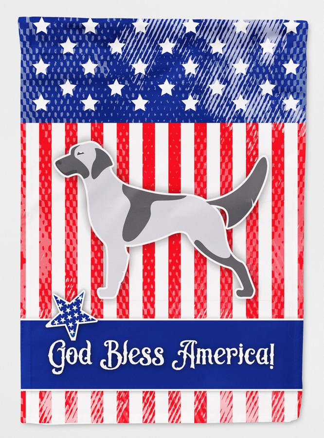 USA Patriotic English Setter Flag Canvas House Size