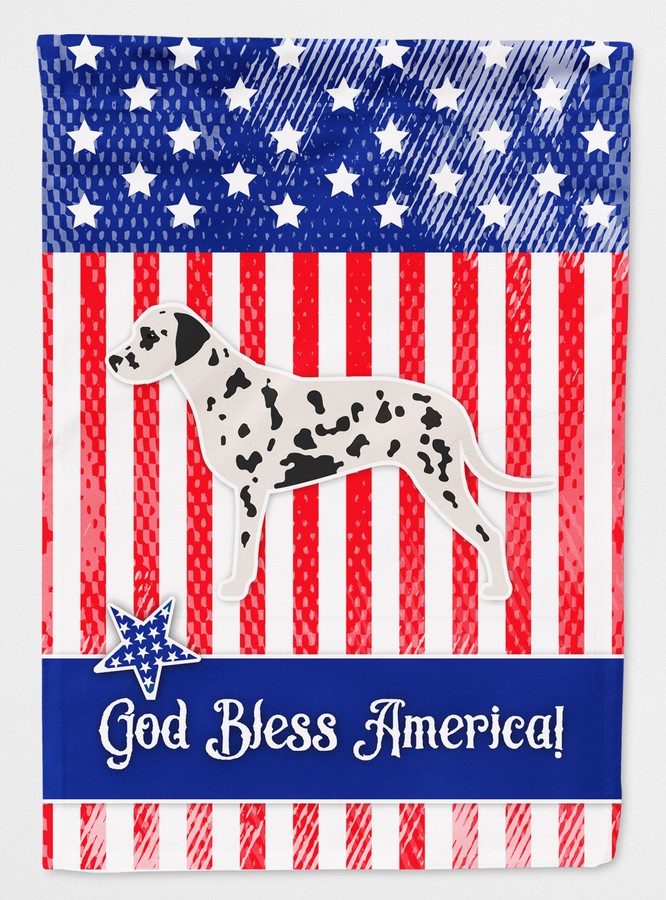 USA Patriotic Dalmatian Flag Canvas House Size