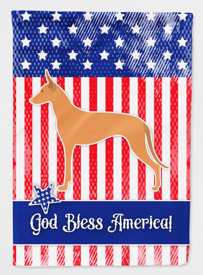 USA Patriotic Pharaoh Hound Flag Canvas House Size