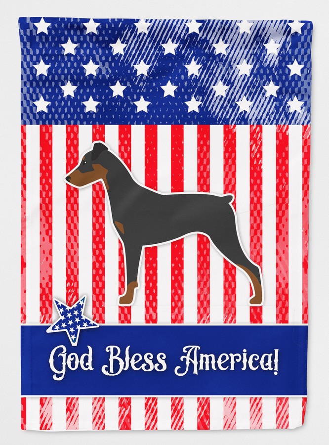 USA Patriotic German Pinscher Flag Canvas House Size
