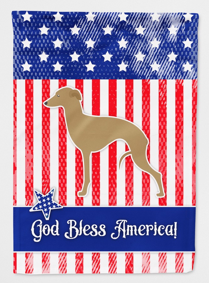 USA Patriotic Italian Greyhound Flag Canvas House Size