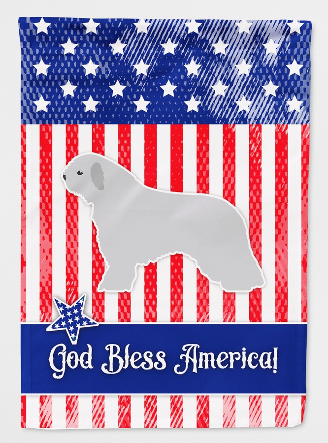 USA Patriotic Spanish Water Dog Flag Canvas House Size
