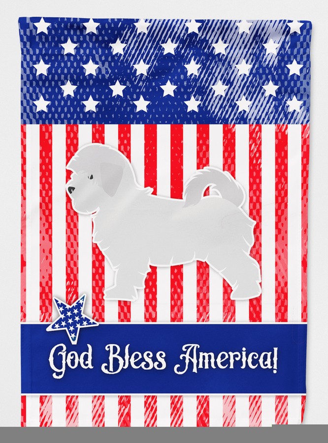 USA Patriotic Maltese Flag Canvas House Size