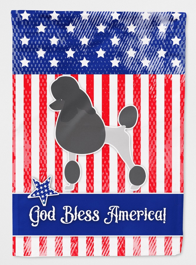 USA Patriotic Poodle Flag Canvas House Size