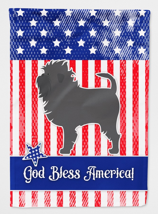 USA Patriotic Affenpinscher Flag Canvas House Size