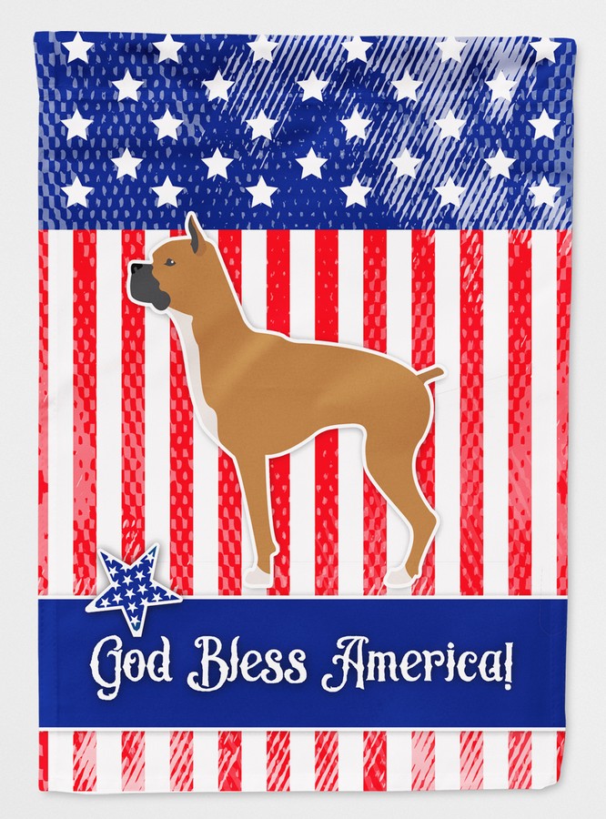 USA Patriotic Boxer Flag Canvas House Size