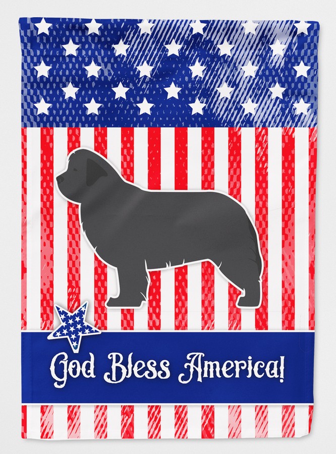 USA Patriotic Newfoundland Flag Canvas House Size