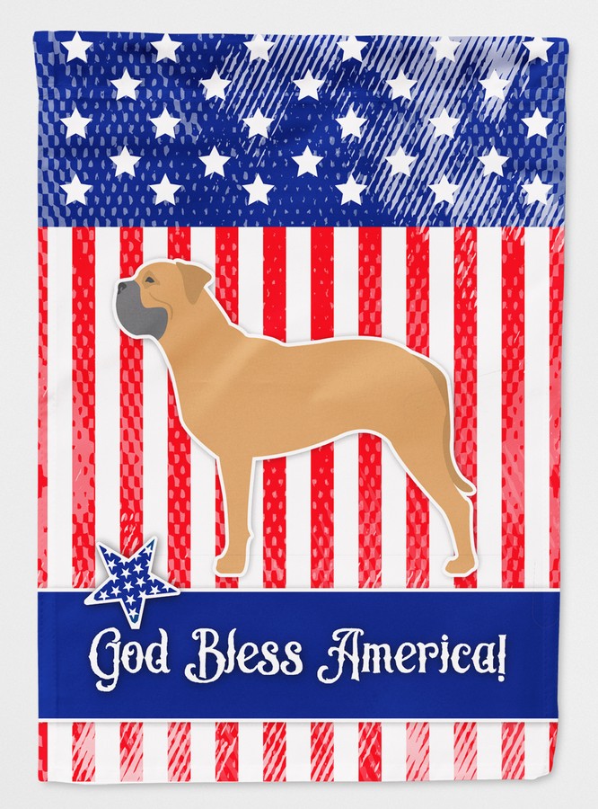 USA Patriotic Bullmastiff Flag Canvas House Size