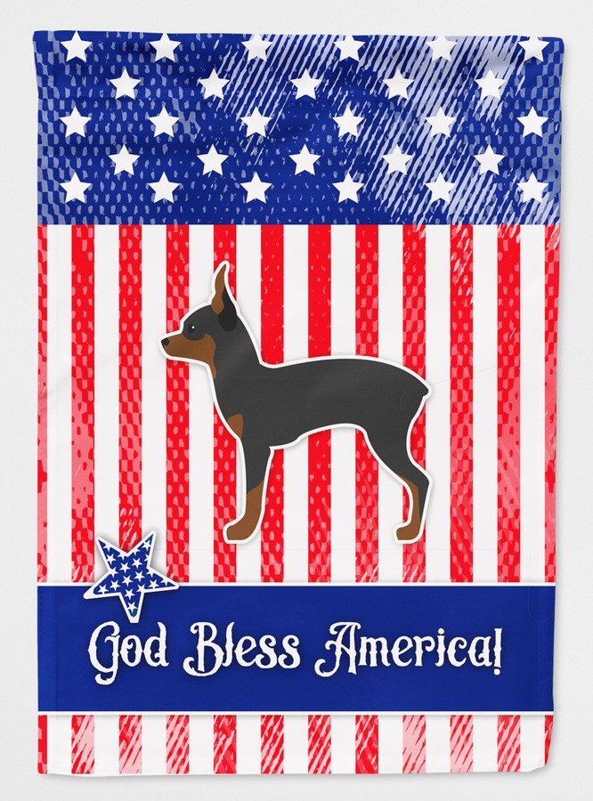 BB3287GF USA Patriotic Toy Fox Terrier Flag Garden Size