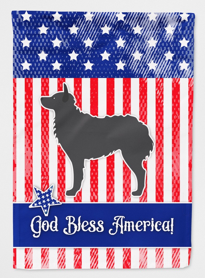 BB3321GF USA Patriotic Croatian Sheepdog Flag Garden Size