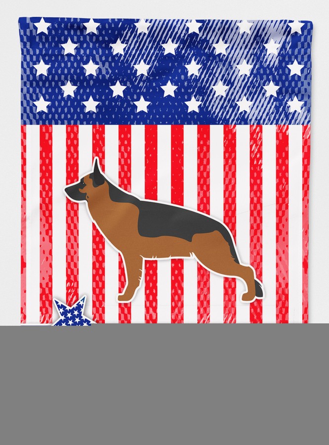 BB3324GF USA Patriotic German Shepherd Flag Garden Size