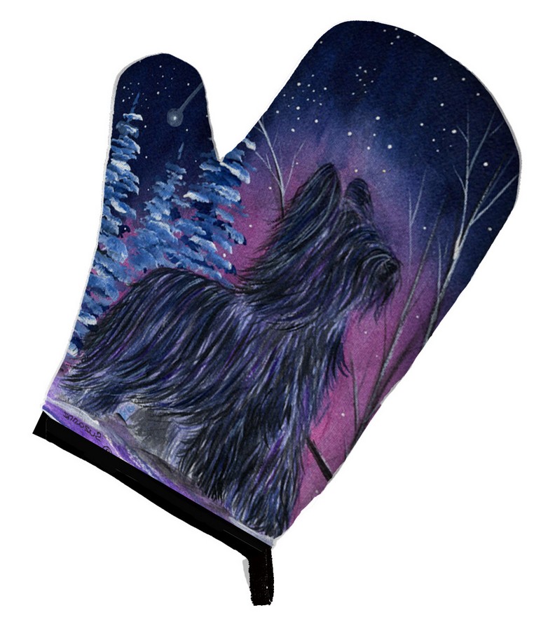 Picture of Carolines Treasures SS8366OVMT Starry Night Briard Oven Mitt